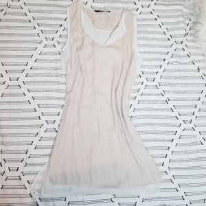 ZARA - Silky beige layer tie back tunic